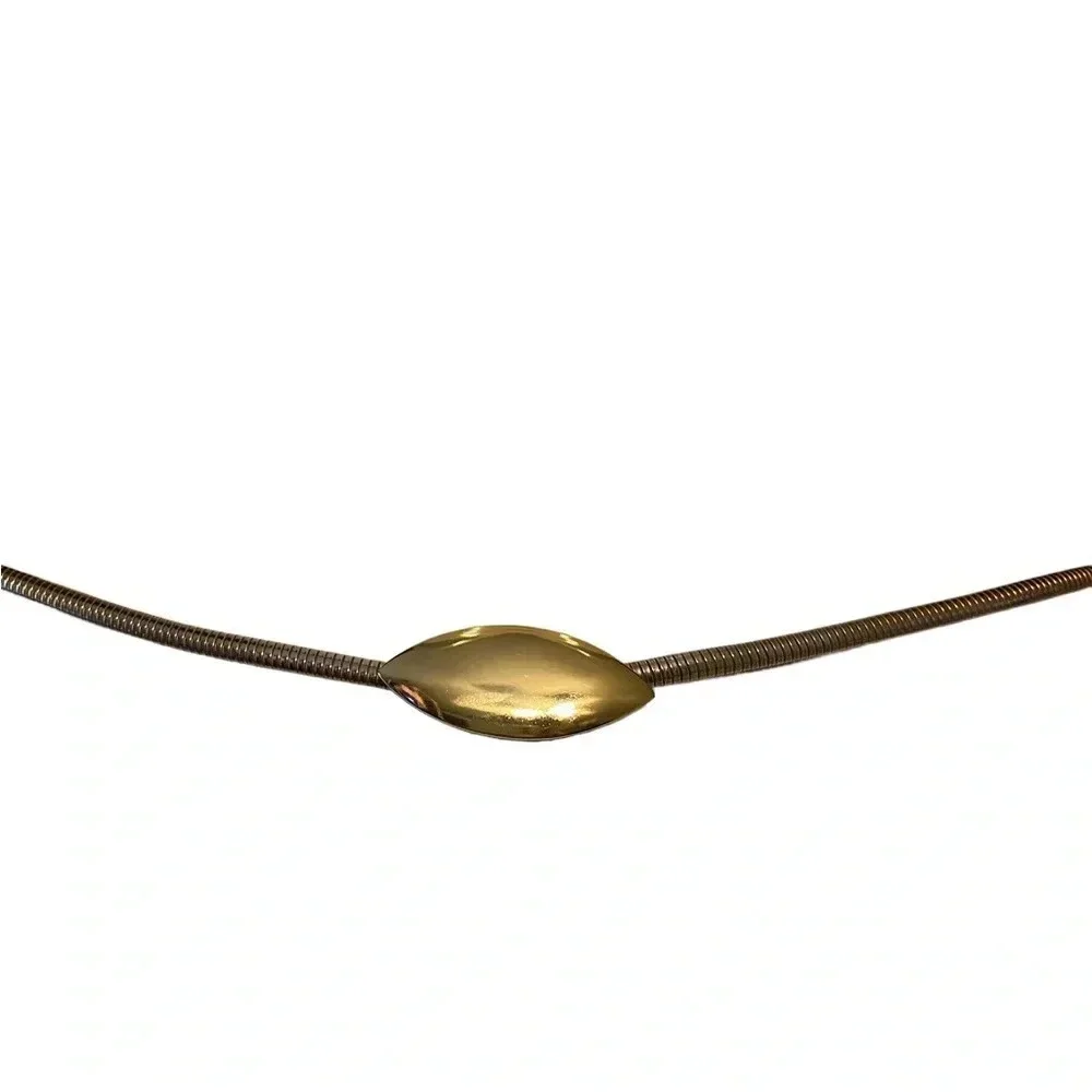 Vintage Gold Snake Stretch Belt Hook Closure